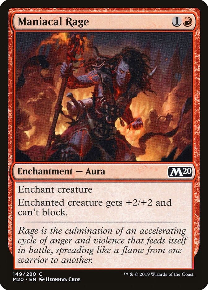 Maniacal Rage [Core Set 2020] MTG Single Magic: The Gathering  | Multizone: Comics And Games