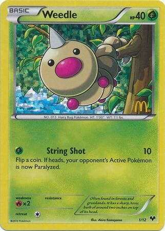 Weedle (1/12) [McDonald's Promos: 2014 Collection] Pokemon Single Pokémon  | Multizone: Comics And Games