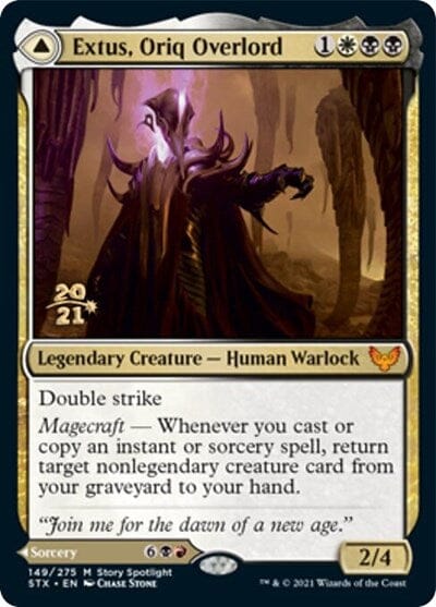 Extus, Oriq Overlord // Awaken the Blood Avatar [Strixhaven: School of Mages Prerelease Promos] MTG Single Magic: The Gathering  | Multizone: Comics And Games