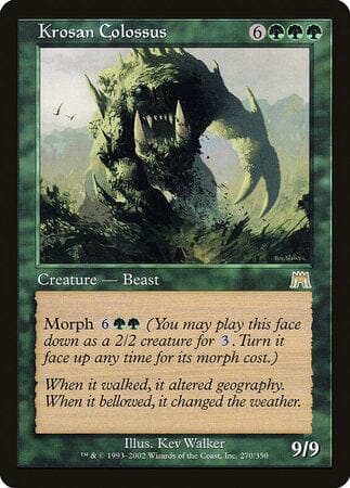 Krosan Colossus [Onslaught] MTG Single Magic: The Gathering  | Multizone: Comics And Games