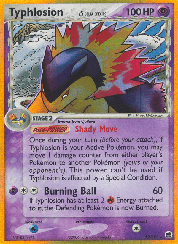 Typhlosion (12/101) (Delta Species) [EX: Dragon Frontiers] Pokemon Single Pokémon  | Multizone: Comics And Games