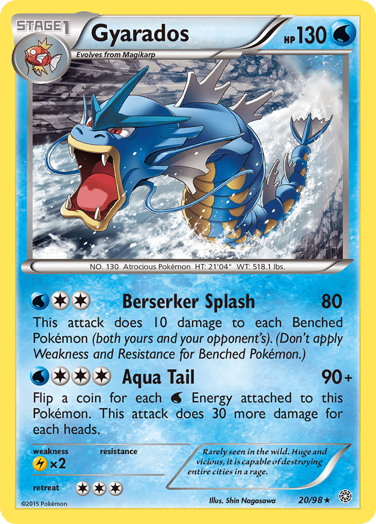 Gyarados (20/98) [XY: Ancient Origins] Pokemon Single Pokémon  | Multizone: Comics And Games