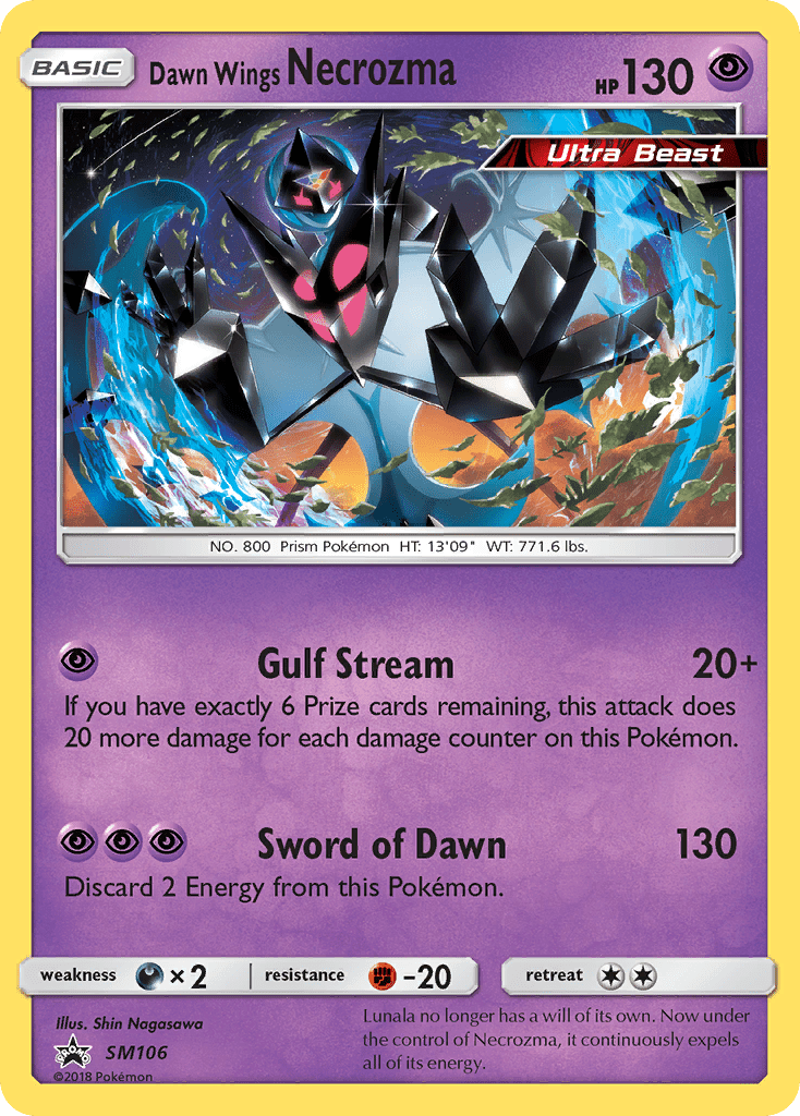 Dawn Wings Necrozma (SM106) [Sun & Moon: Black Star Promos] Pokemon Single Pokémon  | Multizone: Comics And Games