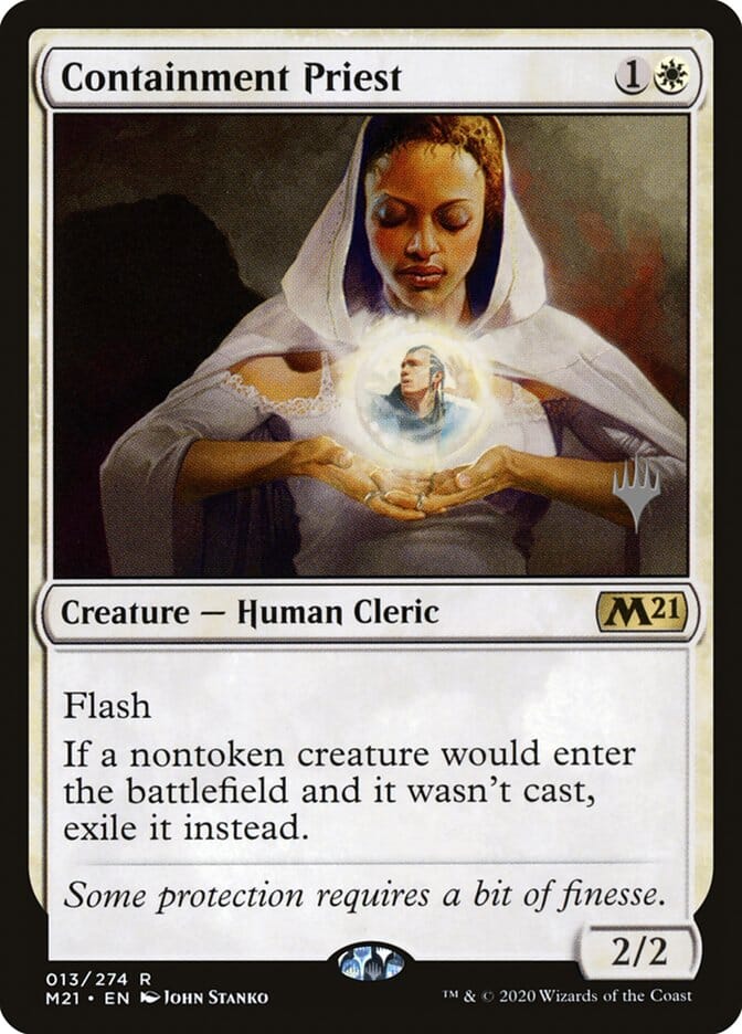 Containment Priest (Promo Pack) [Core Set 2021 Promos] MTG Single Magic: The Gathering  | Multizone: Comics And Games