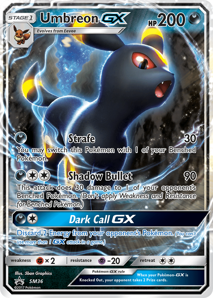 Umbreon GX (SM36) [Sun & Moon: Black Star Promos] Pokemon Single Pokémon  | Multizone: Comics And Games