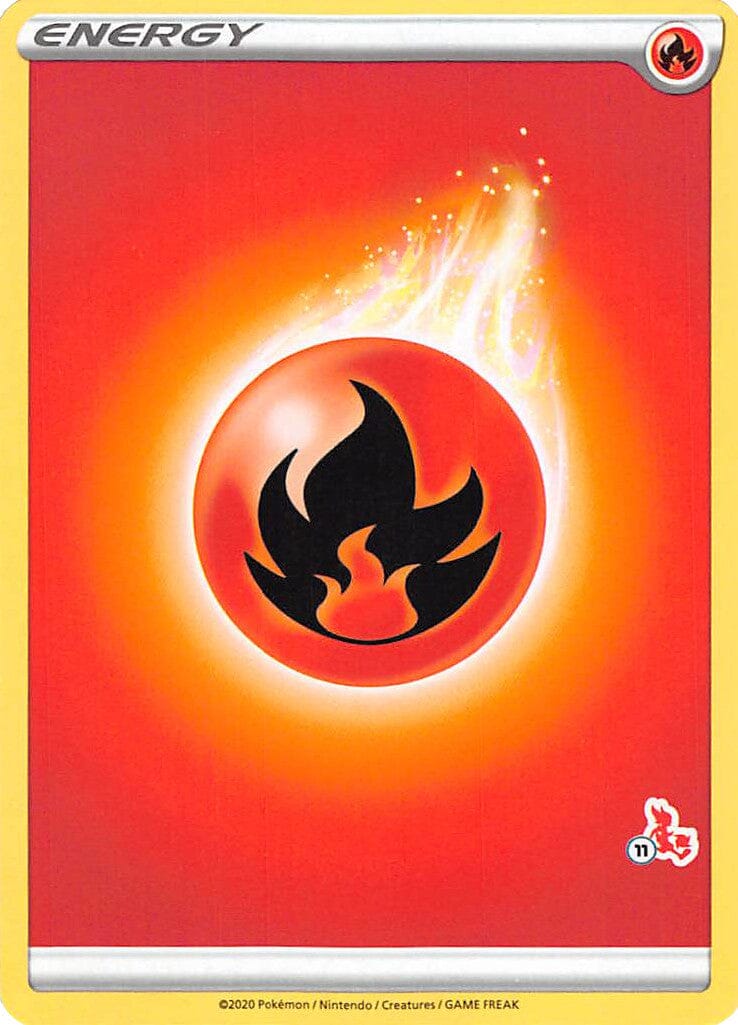 Fire Energy (Cinderace Stamp #11) [Battle Academy 2022] Pokemon Single Pokémon  | Multizone: Comics And Games