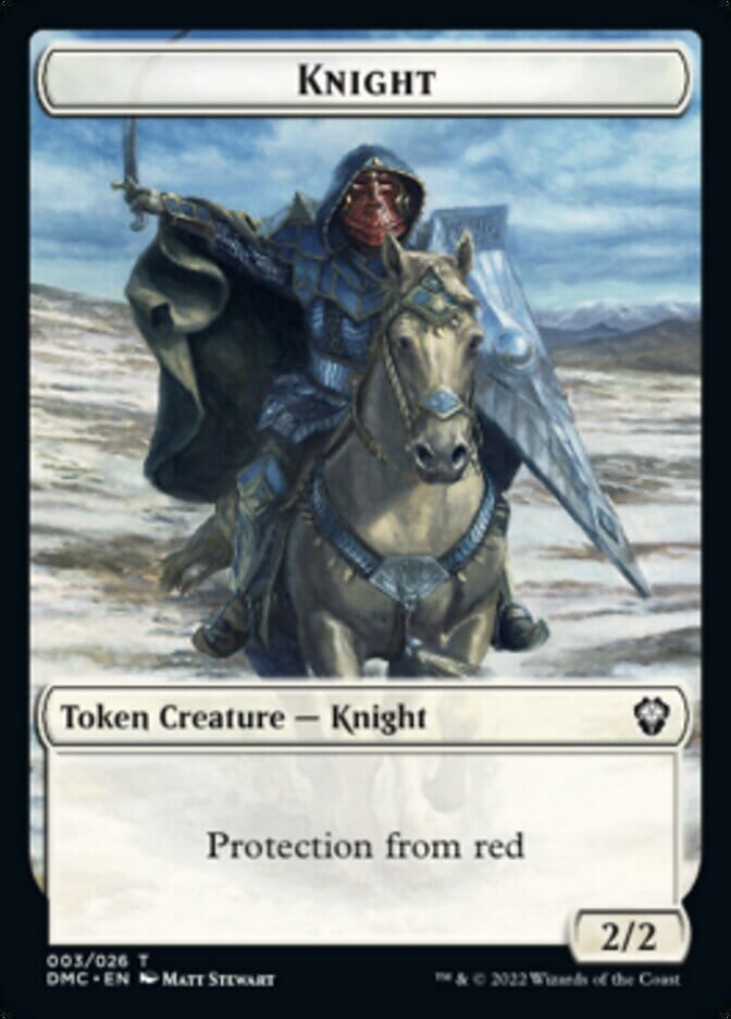 Phyrexian // Knight Double-sided Token [Dominaria United Tokens] MTG Single Magic: The Gathering  | Multizone: Comics And Games