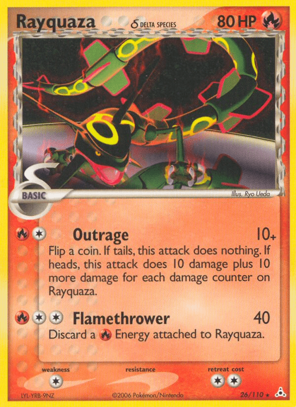 Rayquaza (26/110) (Delta Species) [EX: Holon Phantoms] Pokemon Single Pokémon  | Multizone: Comics And Games