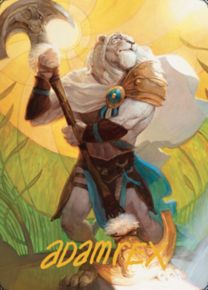 Ajani, Sleeper Agent Art Card (Gold-Stamped Signature) [Dominaria United Art Series] MTG Single Magic: The Gathering  | Multizone: Comics And Games