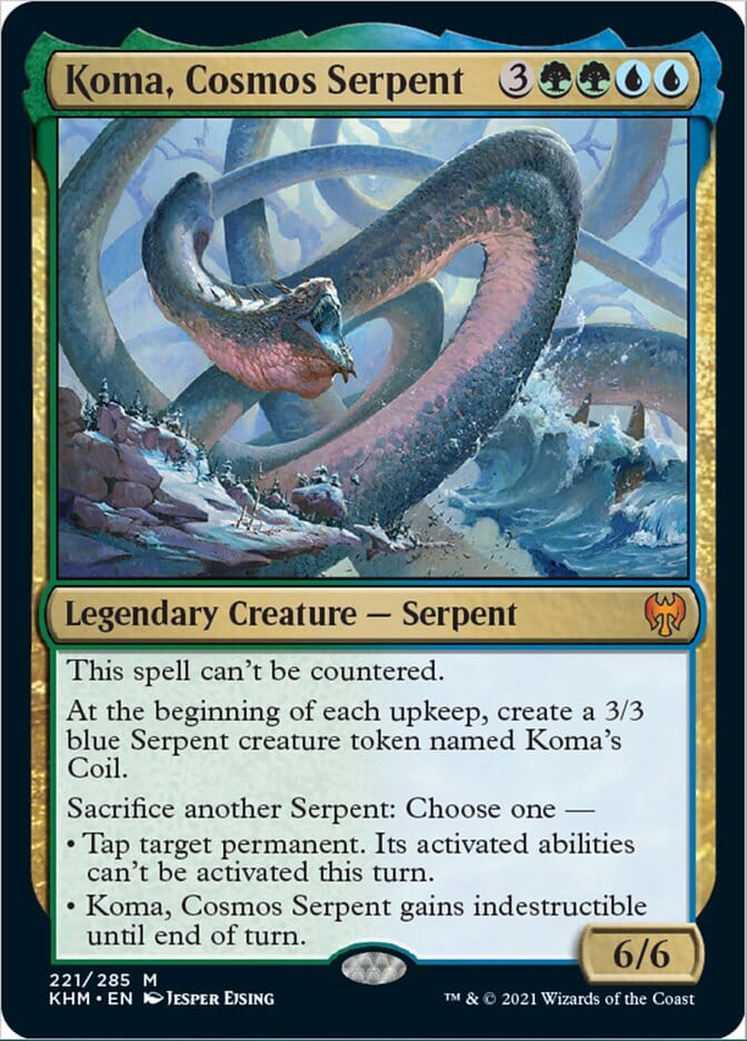 Koma, Cosmos Serpent [Kaldheim] MTG Single Magic: The Gathering  | Multizone: Comics And Games