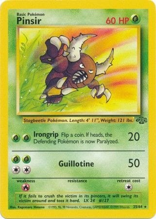 Pinsir (25/64) [Jungle Unlimited] Pokemon Single Pokémon  | Multizone: Comics And Games