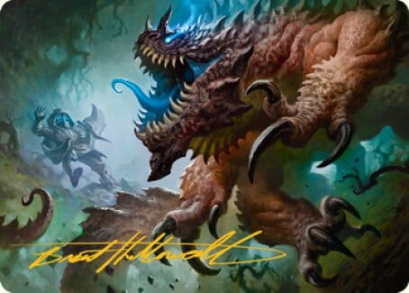 Basilisk Art Card (Gold-Stamped Signature) [Dungeons & Dragons: Adventures in the Forgotten Realms Art Series] MTG Single Magic: The Gathering  | Multizone: Comics And Games
