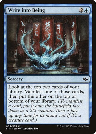 Write into Being [Fate Reforged] MTG Single Magic: The Gathering  | Multizone: Comics And Games