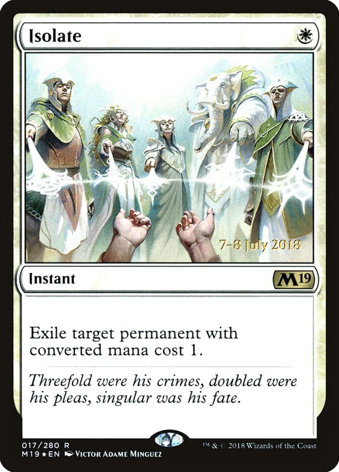 Isolate [Core Set 2019 Prerelease Promos] MTG Single Magic: The Gathering  | Multizone: Comics And Games