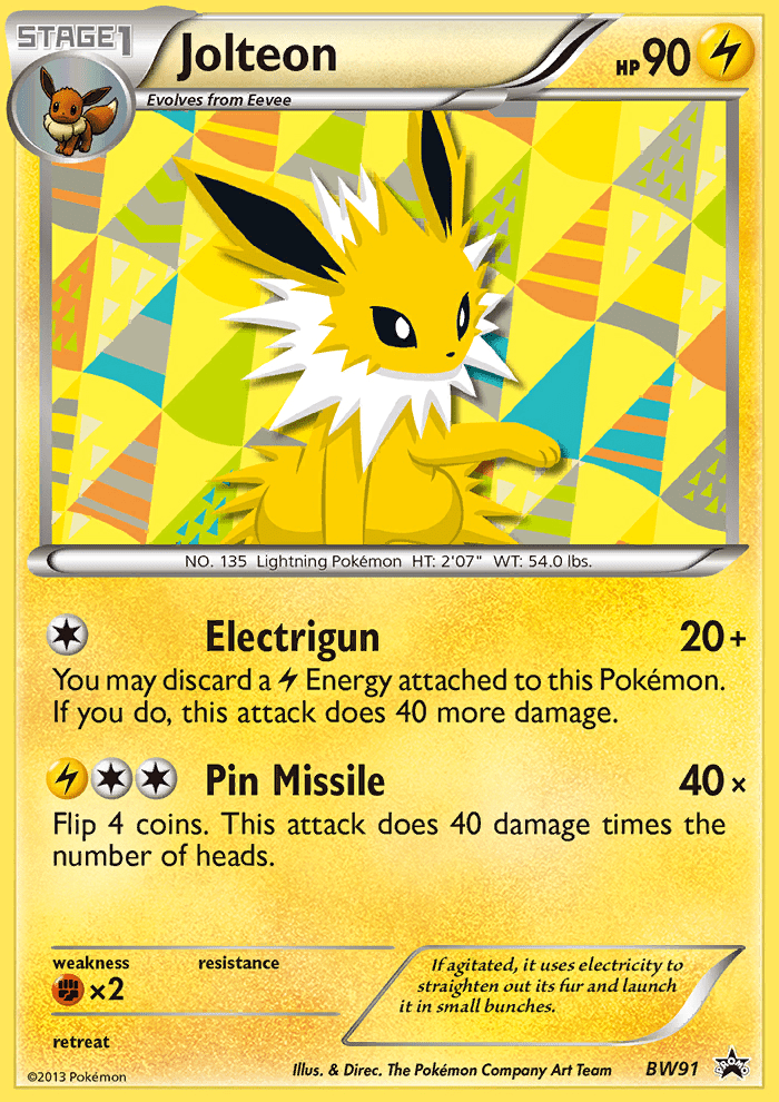 Jolteon (BW91) [Black & White: Black Star Promos] Pokemon Single Pokémon  | Multizone: Comics And Games