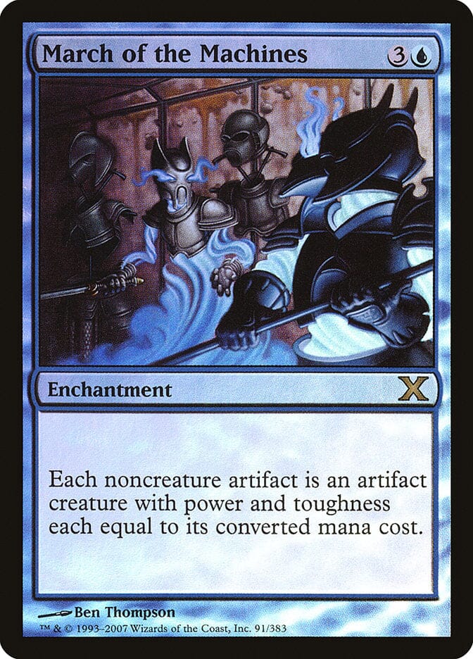 March of the Machines (Premium Foil) [Tenth Edition] MTG Single Magic: The Gathering  | Multizone: Comics And Games