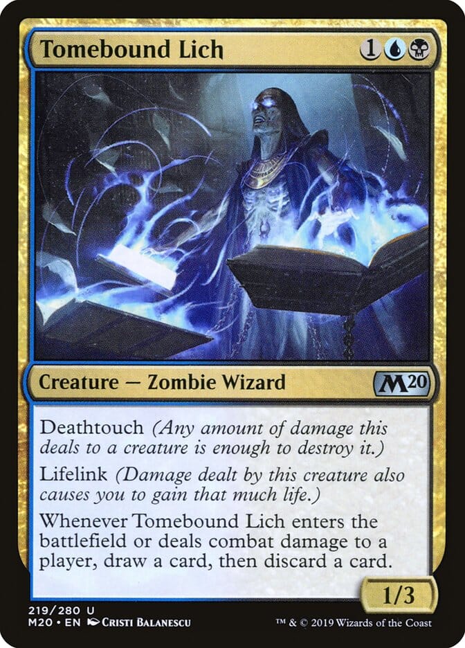 Tomebound Lich [Core Set 2020] MTG Single Magic: The Gathering  | Multizone: Comics And Games