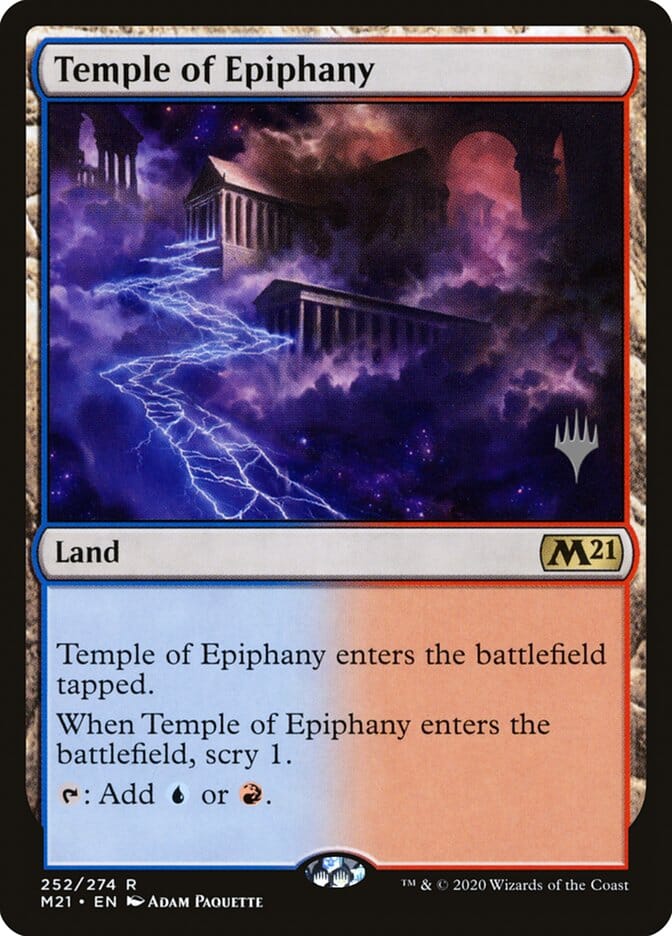 Temple of Epiphany (Promo Pack) [Core Set 2021 Promos] MTG Single Magic: The Gathering  | Multizone: Comics And Games