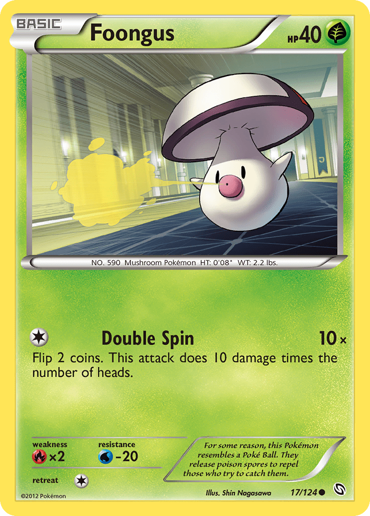 Foongus (17/124) [Black & White: Dragons Exalted] Pokemon Single Pokémon  | Multizone: Comics And Games