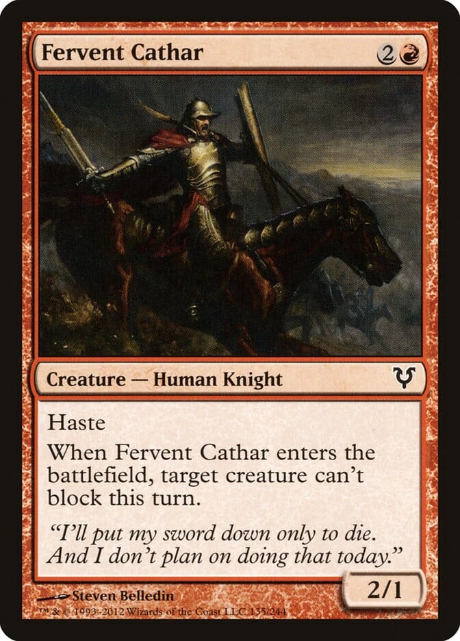 Fervent Cathar [Avacyn Restored] MTG Single Magic: The Gathering  | Multizone: Comics And Games