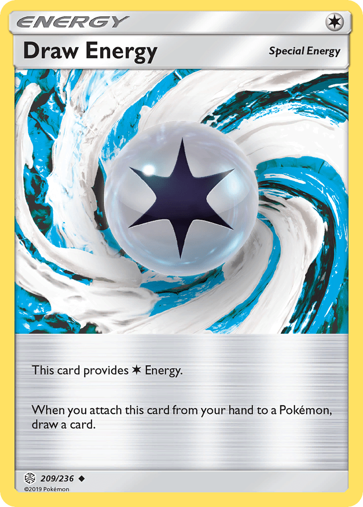 Draw Energy (209/236) [Sun & Moon: Cosmic Eclipse] Pokemon Single Pokémon  | Multizone: Comics And Games