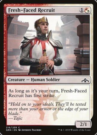 Fresh-Faced Recruit [Guilds of Ravnica] MTG Single Magic: The Gathering  | Multizone: Comics And Games