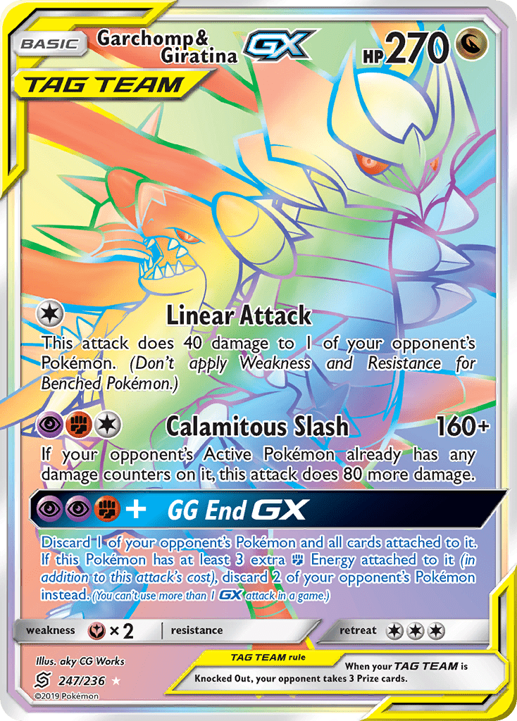 Garchomp & Giratina GX (247/236) [Sun & Moon: Unified Minds] Pokemon Single Pokémon  | Multizone: Comics And Games