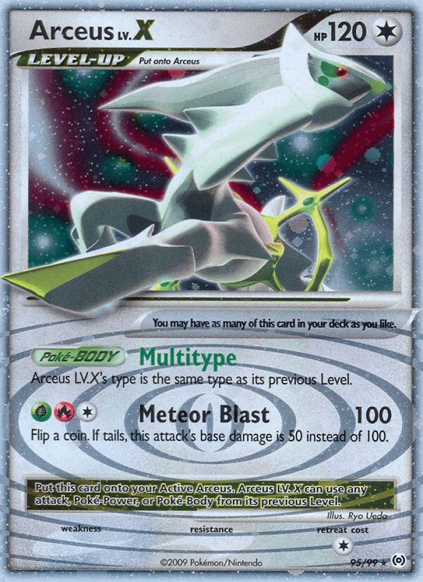 Arceus LV.X (95/99) [Platinum: Arceus] Pokemon Single Pokémon  | Multizone: Comics And Games