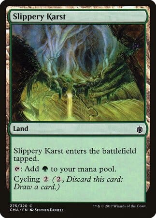 Slippery Karst [Commander Anthology] MTG Single Magic: The Gathering  | Multizone: Comics And Games