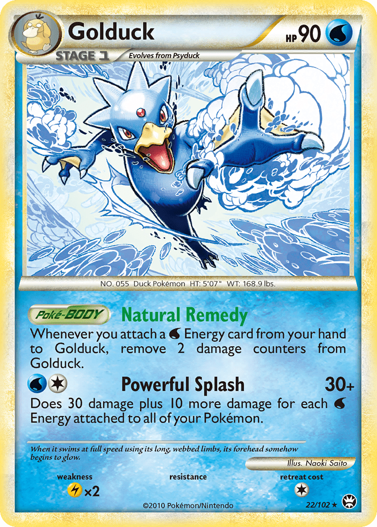 Golduck (22/102) [HeartGold & SoulSilver: Triumphant] Pokemon Single Pokémon  | Multizone: Comics And Games