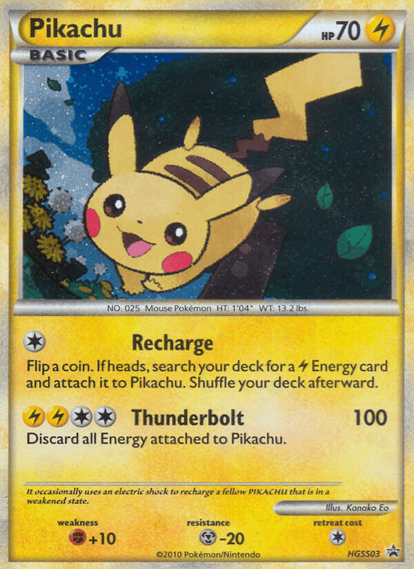 Pikachu (HGSS03) [HeartGold & SoulSilver: Black Star Promos] Pokemon Single Pokémon  | Multizone: Comics And Games