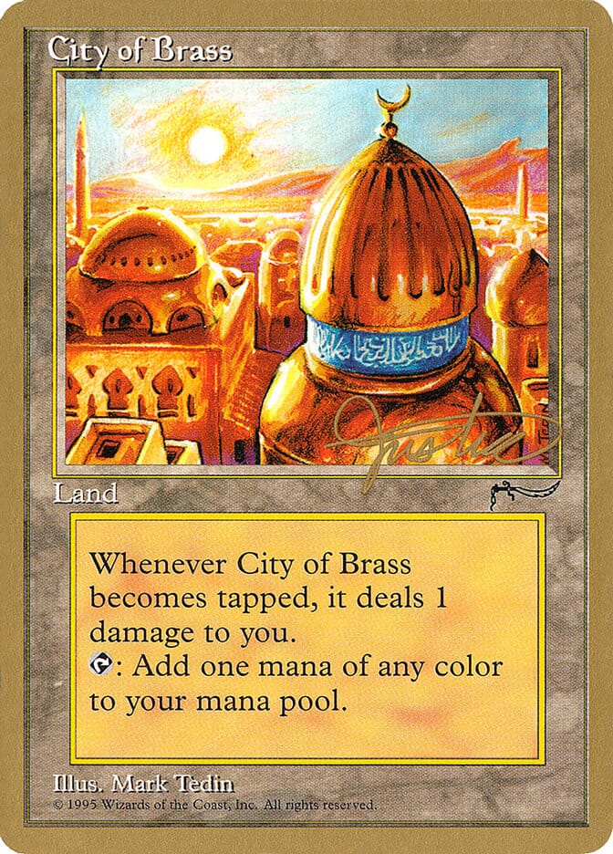 City of Brass (Mark Justice) [Pro Tour Collector Set] MTG Single Magic: The Gathering  | Multizone: Comics And Games