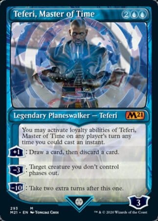 Teferi, Master of Time (Showcase) (293) [Core Set 2021] MTG Single Magic: The Gathering  | Multizone: Comics And Games