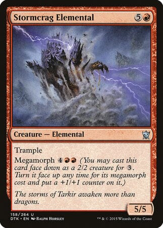 Stormcrag Elemental [Dragons of Tarkir] MTG Single Magic: The Gathering  | Multizone: Comics And Games