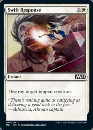 Swift Response [Core Set 2021] MTG Single Magic: The Gathering  | Multizone: Comics And Games