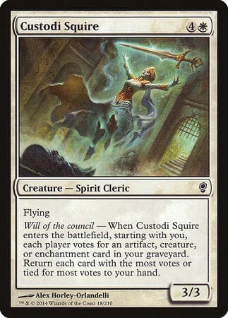 Custodi Squire [Conspiracy] MTG Single Magic: The Gathering  | Multizone: Comics And Games