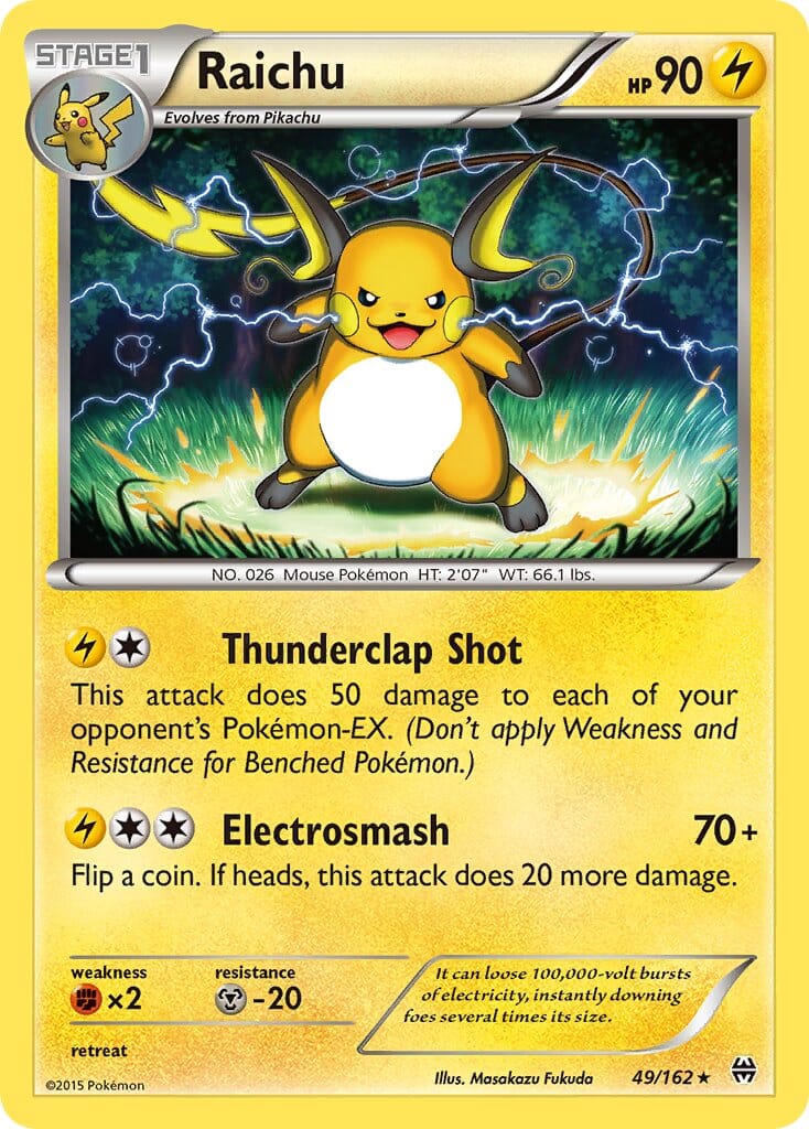 Raichu (49/162) (Theme Deck Exclusive) [XY: BREAKthrough] Pokemon Single Pokémon  | Multizone: Comics And Games