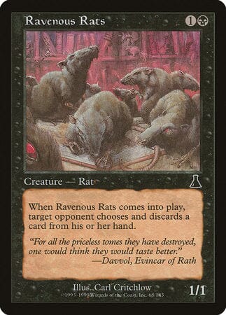 Ravenous Rats [Urza's Destiny] MTG Single Magic: The Gathering  | Multizone: Comics And Games