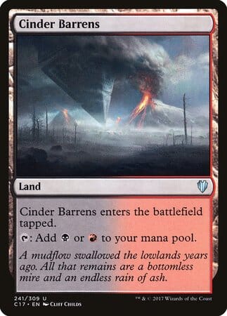 Cinder Barrens [Commander 2017] MTG Single Magic: The Gathering  | Multizone: Comics And Games