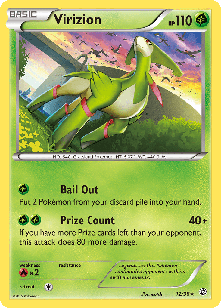 Virizion (12/98) [XY: Ancient Origins] Pokemon Single Pokémon  | Multizone: Comics And Games