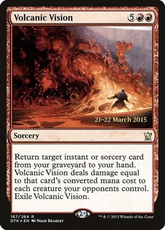 Volcanic Vision [Dragons of Tarkir Promos] MTG Single Magic: The Gathering  | Multizone: Comics And Games