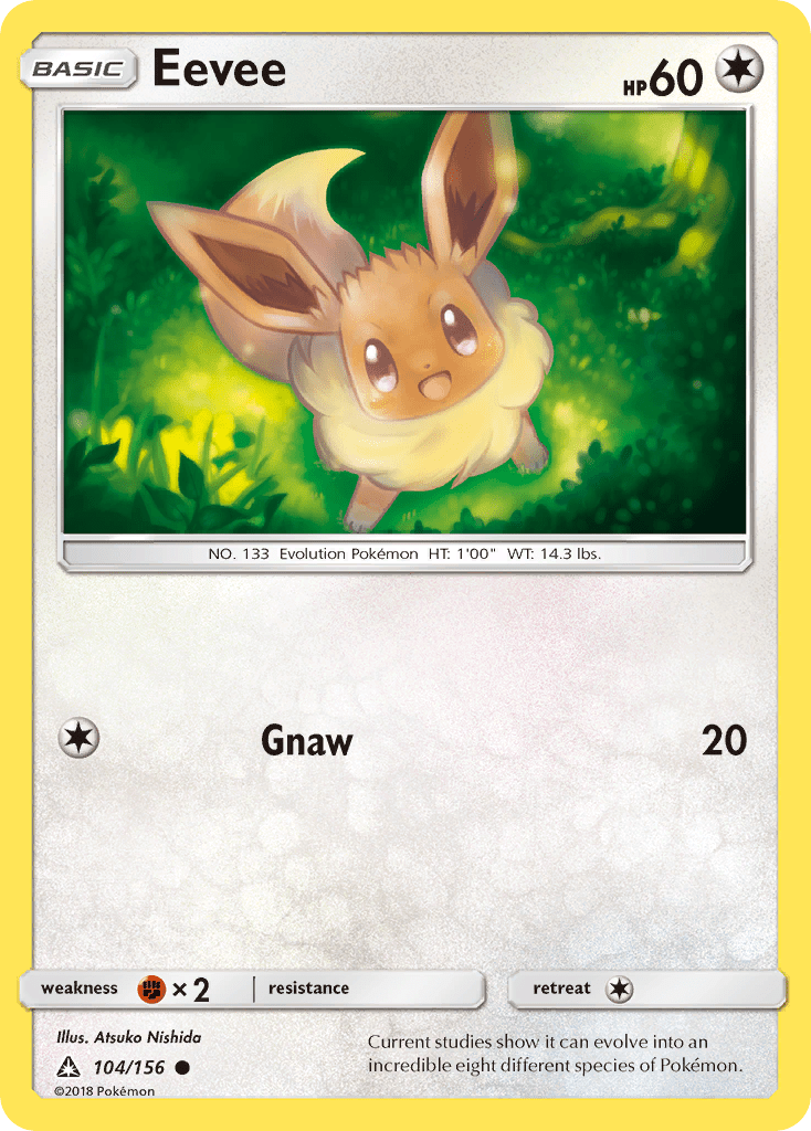 Eevee (104/156) [Sun & Moon: Ultra Prism] Pokemon Single Pokémon  | Multizone: Comics And Games