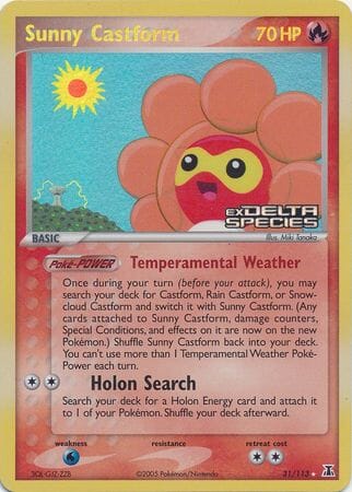Sunny Castform (31/113) (Stamped) [EX: Delta Species] Pokemon Single Pokémon  | Multizone: Comics And Games