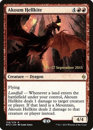 Akoum Hellkite [Battle for Zendikar Promos] MTG Single Magic: The Gathering  | Multizone: Comics And Games