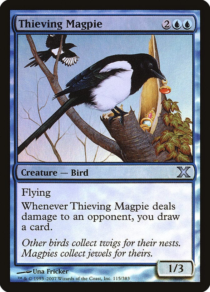 Thieving Magpie (Premium Foil) [Tenth Edition] MTG Single Magic: The Gathering  | Multizone: Comics And Games
