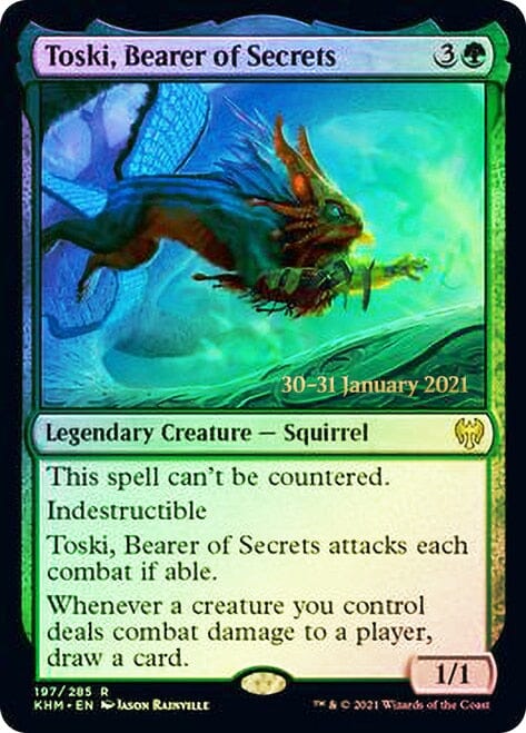 Toski, Bearer of Secrets [Kaldheim Prerelease Promos] MTG Single Magic: The Gathering  | Multizone: Comics And Games