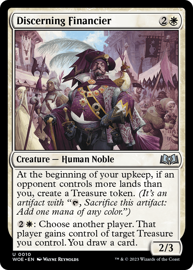 Discerning Financier [Wilds of Eldraine] MTG Single Magic: The Gathering  | Multizone: Comics And Games