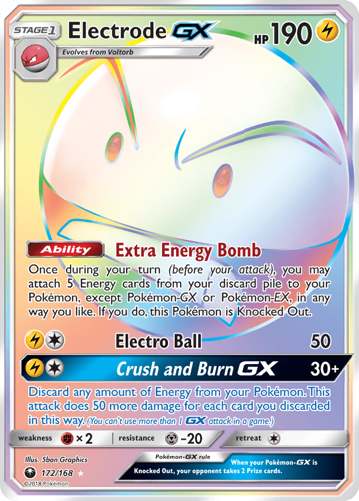 Electrode GX (172/168) [Sun & Moon: Celestial Storm] Pokemon Single Pokémon  | Multizone: Comics And Games