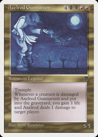 Axelrod Gunnarson [Chronicles] MTG Single Magic: The Gathering  | Multizone: Comics And Games