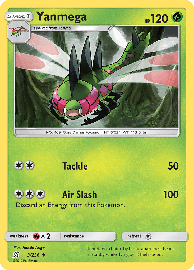 Yanmega (3/236) [Sun & Moon: Unified Minds] Pokemon Single Pokémon  | Multizone: Comics And Games